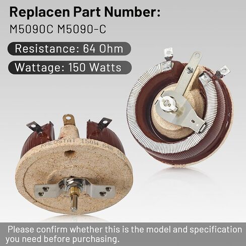 M5090C Rheostat 150W 64 Ohm Rheostat Compatible with Lincoln Welder SA-200 SA-250 CL1,2,3 IIID 300D 200D Replace M5090-C in Saudi Arabia