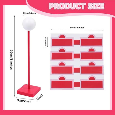 6 Pcs 8'' Street Sign Lamp Post Centerpiece Wooden Lamp Post with 24 Street Party Sign Stickers 3D Ball Shape Street Sign Props for Friends Birthday Decorations City Road Theme Party Decoration in Kuwait