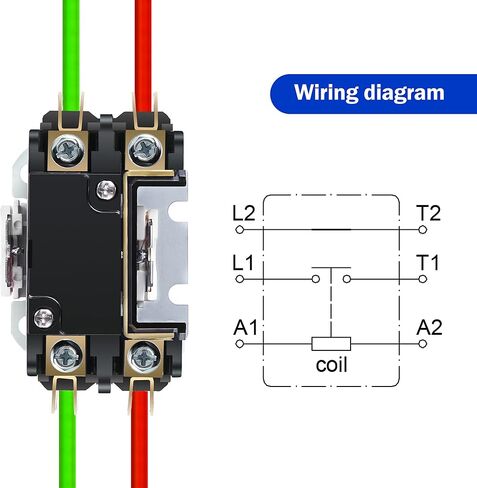 Dreyoo 24V Coil 1 Pole Air Conditioner Contactor, UL Certified Carrier HVAC Motor Contactor, Air Conditioner Replacement Relay, Compatible with C230b, Heat Pump, Refrigeration Systems (30 A) in Kuwait