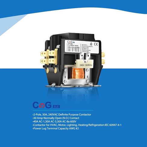 2 عمود مكيف الهواء الموصل 30 AMP 24V لفائف ، مكثف موصل الضاغط الموصل ... in Saudi Arabia
