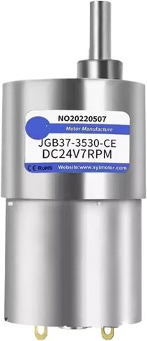 35KG JGB37-3530 12/24v DC Gear Motor 37mm All Metal Gear Box 7RPM-1600 RPM Gearmotor High Torque Eccentric Shaft Geared Motor(7RPM_24V) in Saudi Arabia
