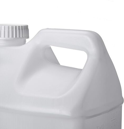 هدسون تبادل 2.5 جالون (4 عبوات) حاوية Hedpak مع CAP ، غذاء الصف HDPE البلاستيك ، طبيعي in Saudi Arabia