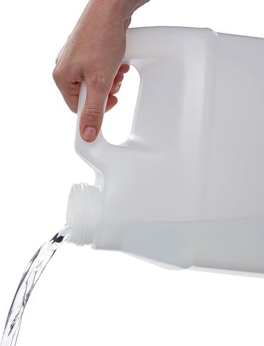 هدسون تبادل 2.5 جالون (4 عبوات) حاوية Hedpak مع CAP ، غذاء الصف HDPE البلاستيك ، طبيعي in Saudi Arabia