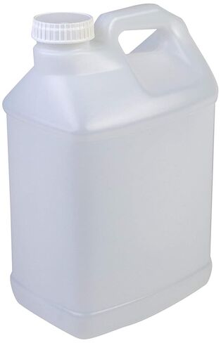 Hudson Exchange 2.5 Gallon (4 Pack) Hedpak Container with Cap, Food Grade HDPE Plastic, Natural in Kuwait
