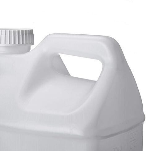 Hudson Exchange 2.5 Gallon (4 Pack) Hedpak Container with Cap, Food Grade HDPE Plastic, Natural in Kuwait