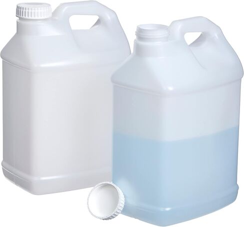 هدسون تبادل 2.5 جالون (4 عبوات) حاوية Hedpak مع CAP ، غذاء الصف HDPE البلاستيك ، طبيعي in Saudi Arabia