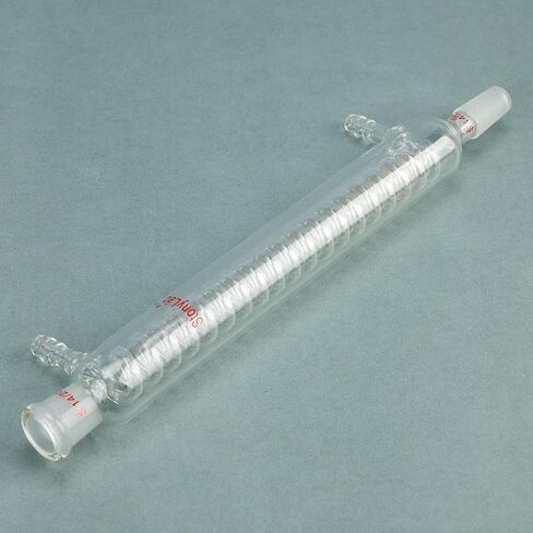 stonylab Graham Condenser, 7.87 inch Small Cooling Path, 14/20 Joint, Laboratory Glassware for Precise Microscale Condensation and Reflux Processes in Saudi Arabia