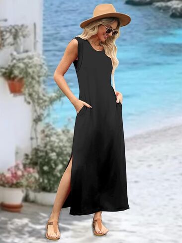 Summer Dresses for Women 2025 Plus Size Spring Clothes Beach Vacation Fashion Maxi Casual Outfits in Kuwait