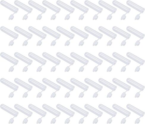 50x 5ml Plastic Centrifuge Lab Test Tube Vial Sample Container Bottle with Cap in Saudi Arabia