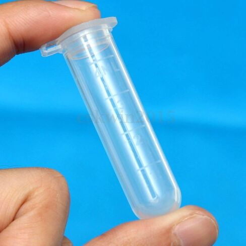 50x 5ml Plastic Centrifuge Lab Test Tube Vial Sample Container Bottle with Cap in Saudi Arabia