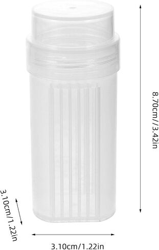 Healifty Microscope Slide Staining Jar with Lid Plastic 5-Piece Coplin Canisters Mini Barbicide Specimen Jars Rack for Labs in Saudi Arabia