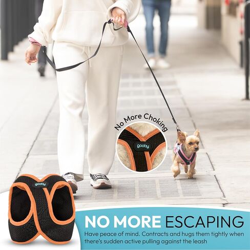 Gooby Escape Free Easy Fit X in Dog Harness - Flamingo Pink, Small in Kuwait