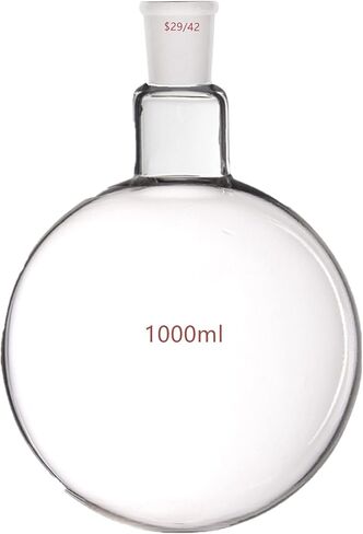 1000ml 29/42 Round Bottom Glass Flask 1L 1-Neck Lab Single Neck Ground Joint Boiling Bottle in Kuwait