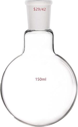 1000ml 29/42 Round Bottom Glass Flask 1L 1-Neck Lab Single Neck Ground Joint Boiling Bottle in Kuwait