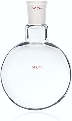 1000ml 29/42 Round Bottom Glass Flask 1L 1-Neck Lab Single Neck Ground Joint Boiling Bottle in Kuwait