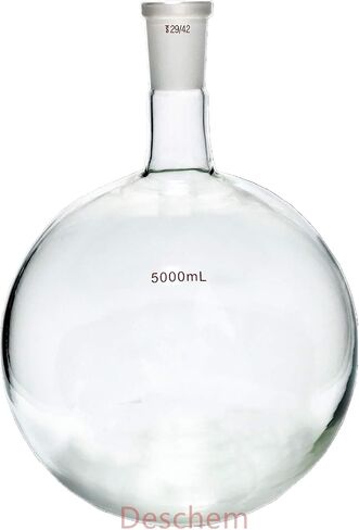 1000ml 29/42 Round Bottom Glass Flask 1L 1-Neck Lab Single Neck Ground Joint Boiling Bottle in Kuwait