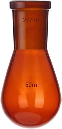 24/40 Amber Glass Recovery Flask Brown Rotary Evaporator Kjelda Bottle Lab Glassware (250mL) in Kuwait