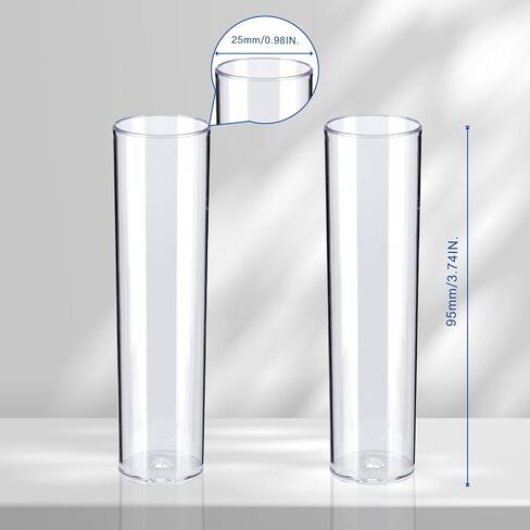 500Pcs Drosophila Vials, Disposable Plastic Drosophila Culture Vials (PP, 28.5 * 95mm) in Saudi Arabia