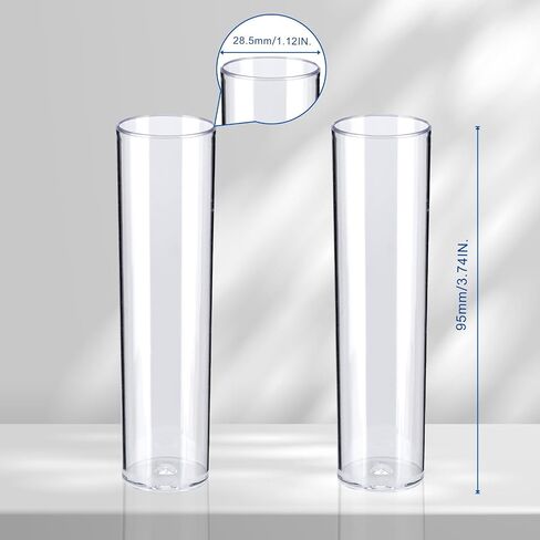 500Pcs Drosophila Vials, Disposable Plastic Drosophila Culture Vials (PP, 28.5 * 95mm) in Saudi Arabia