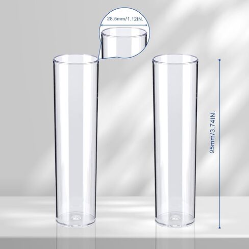 500Pcs Drosophila Vials, Disposable Plastic Drosophila Culture Vials (PP, 28.5 * 95mm) in Saudi Arabia