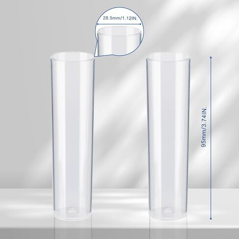 500Pcs Drosophila Vials, Disposable Plastic Drosophila Culture Vials (PP, 28.5 * 95mm) in Saudi Arabia
