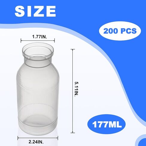 Biologix Drosophila Bottles, Drosophila Stock Bottles, Polypropylene(PP), Tray Packaging, Round Bottom, 227 ml, Case of 100 in Kuwait