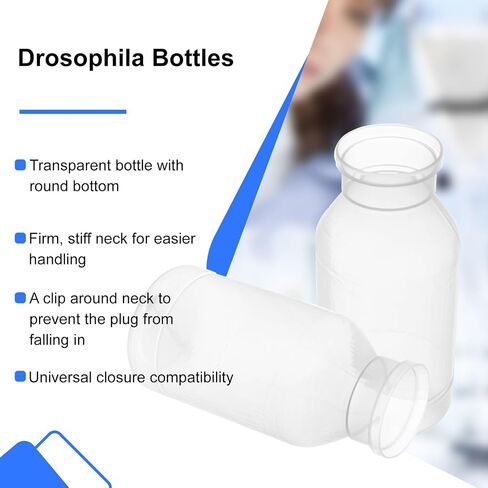 زجاجات Biologix Drosophila ، زجاجات مخزون ذبابة الفاكهة ، البولي بروبيلين (PP) ، عبوات الدرج ، أسفل الجولة ، 227 مل ، حالة 100 in Saudi Arabia