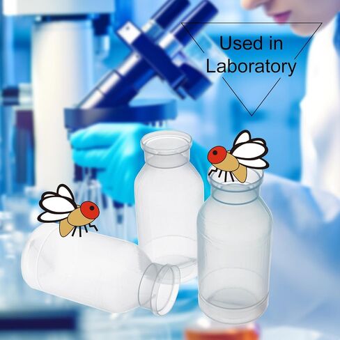زجاجات Biologix Drosophila ، زجاجات مخزون ذبابة الفاكهة ، البولي بروبيلين (PP) ، عبوات الدرج ، أسفل الجولة ، 227 مل ، حالة 100 in Saudi Arabia