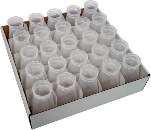 Biologix Drosophila Bottles, Drosophila Stock Bottles, Polypropylene(PP), Tray Packaging, Round Bottom, 227 ml, Case of 100 in Kuwait