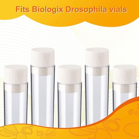 Biologix Wide Vials Plug, Densest Sponge Autoclavable Drosophila Plugs for Wide Drosophila Vials, 28 * 30mm, 1000/PACK in Kuwait