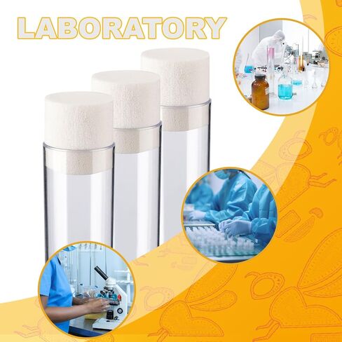Biologix Wide Vials Plug, Densest Sponge Autoclavable Drosophila Plugs for Wide Drosophila Vials, 28 * 30mm, 1000/PACK in Kuwait