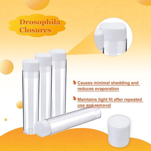 Biologix Wide Vials Plug, Densest Sponge Autoclavable Drosophila Plugs for Wide Drosophila Vials, 28 * 30mm, 1000/PACK in Kuwait