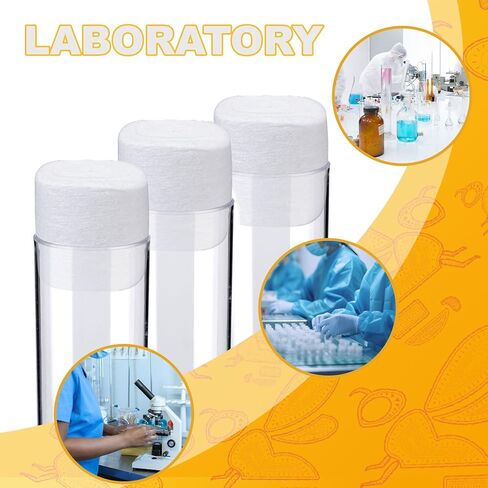 Biologix Wide Vials Plug, Densest Sponge Autoclavable Drosophila Plugs for Wide Drosophila Vials, 28 * 30mm, 1000/PACK in Kuwait