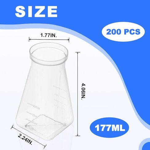 177 ml Drosophila Bottles, Polypropylene, Tray Packaging Drosophila Stock Bottles, Square Bottom, Case of 200 in Kuwait