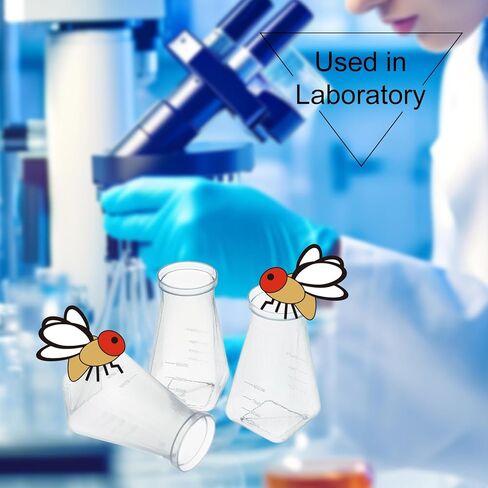 177 ml Drosophila Bottles, Polypropylene, Tray Packaging Drosophila Stock Bottles, Square Bottom, Case of 200 in Kuwait