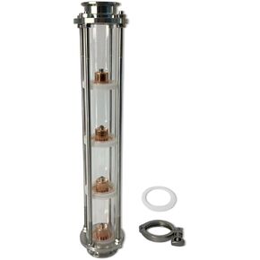 2 Inch 4 Plate Glass Reflux Still Column in Kuwait