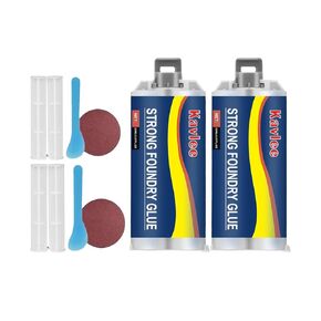 غراء مسبك قوي ، إصلاح صب مقاوم للدرجات ، غراء إصلاح المعادن ، حشو لحام سائل متميز للعيوب المعدنية والإصلاحات ، (85 مل ، 2KIT) in Kuwait