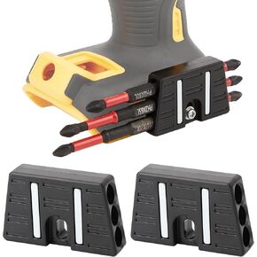 Upgrade Magnetic Bit Holder with 6 Magnetic Holes for Secure Mounting on Belt Buckle Screws for Dewalt, Ridgid, Makita, Bosch, Ryobi, Milwaukee and More in Saudi Arabia