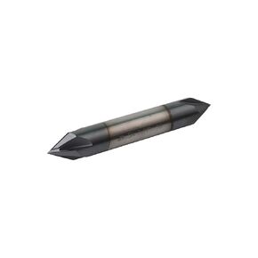 1/2" Solid Carbide Chamfer Mill, AlTiN Coating, 4 Flute, Chamfer End Mill for Medium Hardness Materials, Double End End Mill Bits, 60° Chamfer Angle, 1/2" Shank Diameter in Kuwait