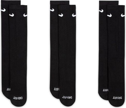 Nike Unisex Everyday Plus Cushion Crew 3-Pair Pack Socks, White, Medium in Saudi Arabia