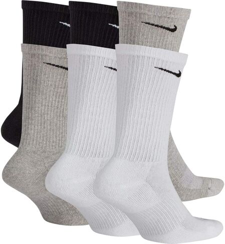 Nike Unisex Everyday Plus Cushion Crew 3-Pair Pack Socks, White, Medium in Saudi Arabia