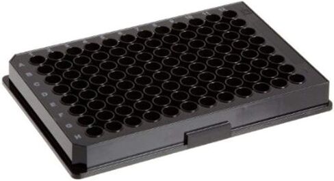 Corning 3991 Polystyrene Flat Bottom 96 Microplate السوداء السوداء السوداء الصلبة ، بدون غطاء (حالة 25) in Saudi Arabia