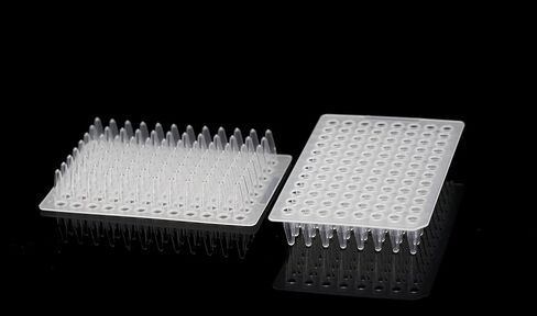 4E's USA 50Pcs PCR 96-Well Plate, 0.2mL, Non-Skirted, Transparent, Pack of 10, 5 Bags in Saudi Arabia