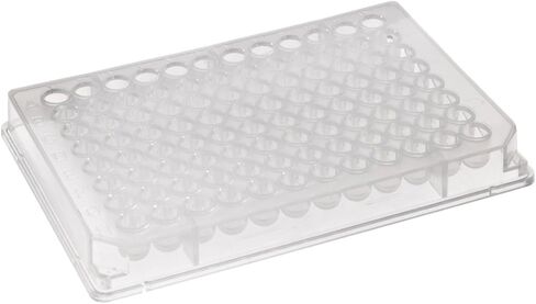 Corning 3595 Polystyrene Flat Bottom 96 Well TC-Treated Clear Microplate, With Low Evaporation Lid (Case of 50) in Saudi Arabia