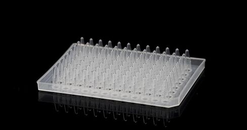 4E's USA 50PCS PCR 96-Gell Plate ، 0.2 مل ، شبه متخطى ، شفاف ، ترميز أبجدي أسود ، حزمة من 10 ، 5 أكياس in Saudi Arabia