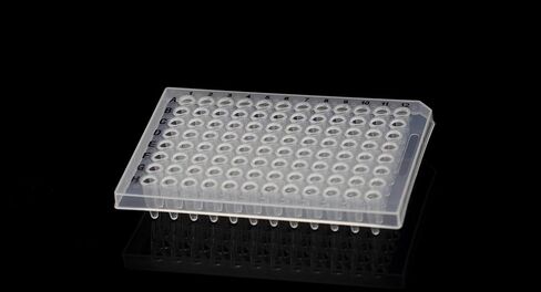 4E's USA 50PCS PCR 96-Gell Plate ، 0.2 مل ، شبه متخطى ، شفاف ، ترميز أبجدي أسود ، حزمة من 10 ، 5 أكياس in Saudi Arabia