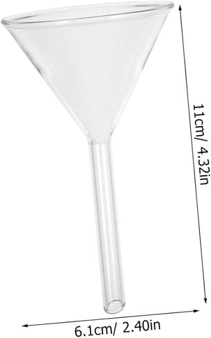 Bestyash Glass Triangle Faudle 60mm borosilicate marlows for lab استخدم قمع تغذية المثلث الصلب للسوائل والمساحيق لتجارب الكيمياء وتطبيقات المطبخ in Kuwait