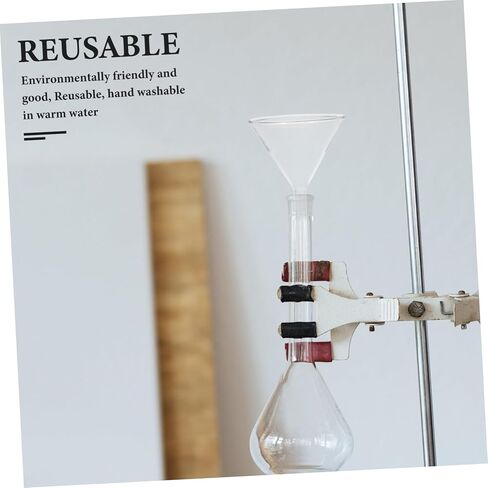 Bestyash Glass Triangle Faudle 60mm borosilicate marlows for lab استخدم قمع تغذية المثلث الصلب للسوائل والمساحيق لتجارب الكيمياء وتطبيقات المطبخ in Kuwait