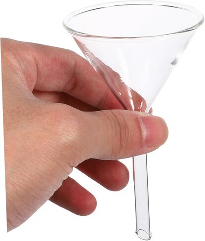 Bestyash Glass Triangle Faudle 60mm borosilicate marlows for lab استخدم قمع تغذية المثلث الصلب للسوائل والمساحيق لتجارب الكيمياء وتطبيقات المطبخ in Kuwait