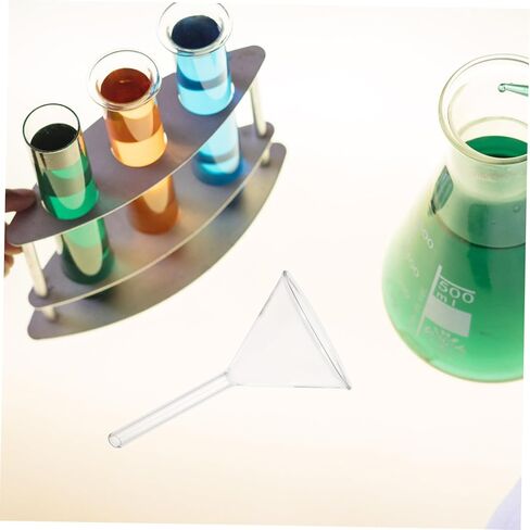 Bestyash Glass Triangle Faudle 60mm borosilicate marlows for lab استخدم قمع تغذية المثلث الصلب للسوائل والمساحيق لتجارب الكيمياء وتطبيقات المطبخ in Kuwait